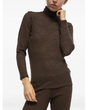 Gudrun & Gudrun Bjørk High-Neck Jumper - Brown