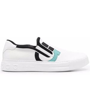 Ferragamo Ferragamo Gancini Slip-On Sneakers - White