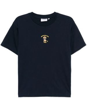 Chocoolate Logo-Embroidered T-Shirt - Blue