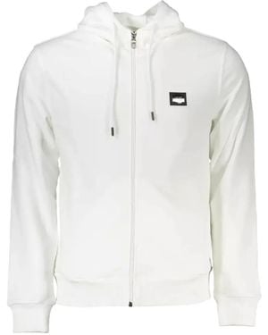 Roberto Cavalli Logo-Patch Zip-Up Hoodie - White