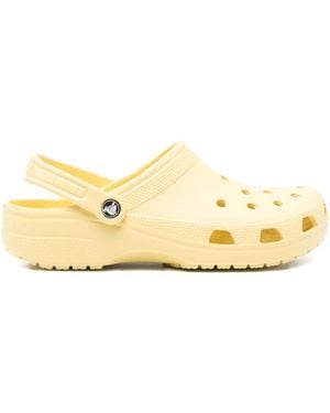 Crocs™ Perforated Heel-Strap Slippers - Natural