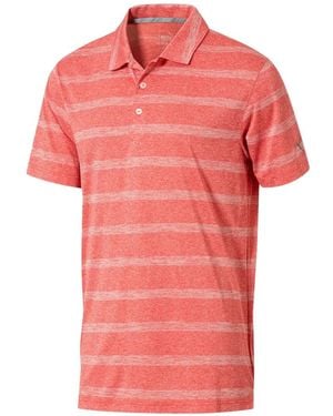 PUMA Gestreiftes Poloshirt - Pink