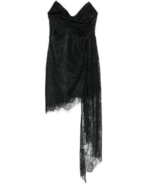 retroféte Lace Mini Dress - Black