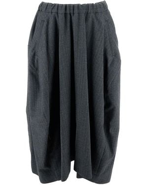 Comme des Garçons ストライプ スカート - ブラック