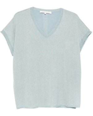 ABSOLUT CASHMERE Miranda V-Neck T-Shirt - Blue