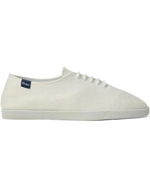 Polo Ralph Lauren Low-Top Lace-Up Trainers - White