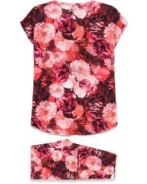 Johnny Was The Bobbie Cropped Pyjama Set - Red