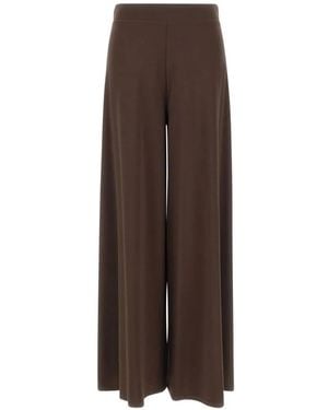 Kaos Elasticated Wide-Leg Trousers - Brown