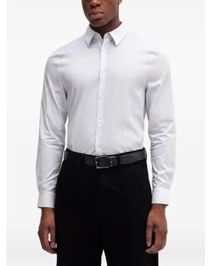 Guess Long-Sleeve Buttoned Shirt - White