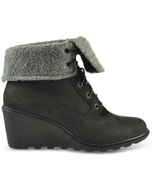 Timberland Roll Top Boots - Black