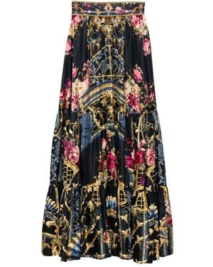 CAMILLA Ornate On A Plate Skirt - Black