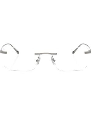 COACH Rahmenlose Brille Aus Titan - Weiß