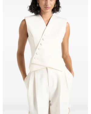 Manière De Voir Chaleco Laurence Cruzado - Blanco