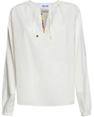 Bazar Deluxe V-neck Blouse - ホワイト