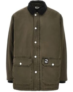 Obey Buttoned Patch Jacket - Green