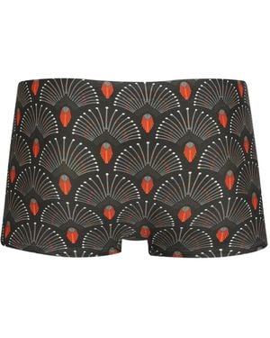 Lygia & Nanny Zwembroek Met Print - Zwart