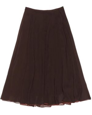 Bimba Y Lola Midirock mit Raffungen - Braun