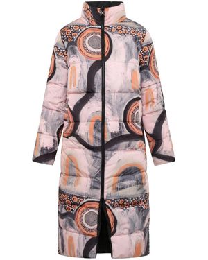 Unreal Fur Baarlu Reversible Padded Coat - Pink