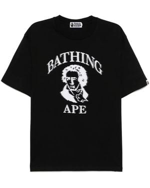 A Bathing Ape Beethoven Graphic T-Shirt - Black