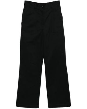 To b. by agnès b. Flared Cropped Trousers - Black