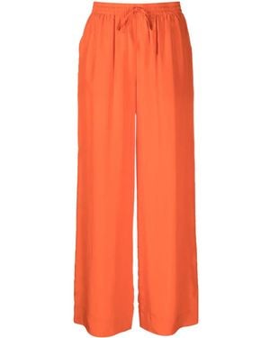 P.A.R.O.S.H. Satin Silk Palazzo Pants - Orange