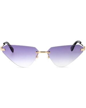 DSquared² Geometric-Frame Sunglasses - Purple