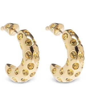 Kate Spade Banana Crystal-Embellished Earrings - Metallic