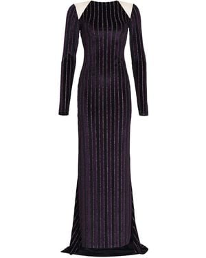 Amir Slama X Astrid Striped Maxi Dress - Blue