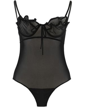 Y. Project Body de tul - Negro