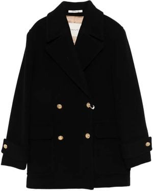 GANT Notch-Lapels Peacoat - Black