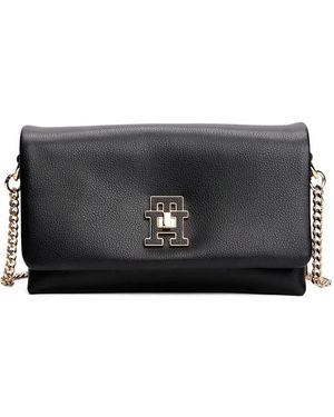 Tommy Hilfiger Chain-strap flap bag - Schwarz