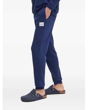 HUGO Logo-Patch Track Pants - Blue