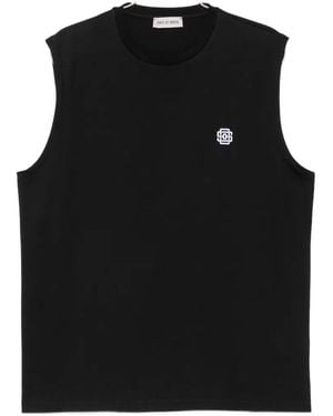 State of Order Indian Team Logo-Embroidered Sleeveless Vest - Black