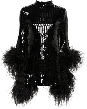 Taller Marmo Del Rio Disco Sequinned Mini Dress - Black