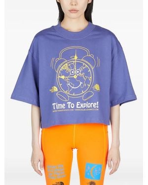 The North Face Camiseta Corta Con Reloj Estampado De X Online Ceramics - Azul