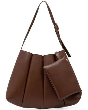 THEMOIRÈ Sac Port� �Paule Calipso Effet Pliss� - Marron