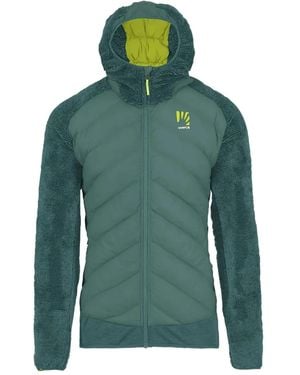 Karpos Hooded Quilted Jacket - Green