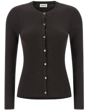 P.A.R.O.S.H. Cipria26 Butonned Cardigan - Black