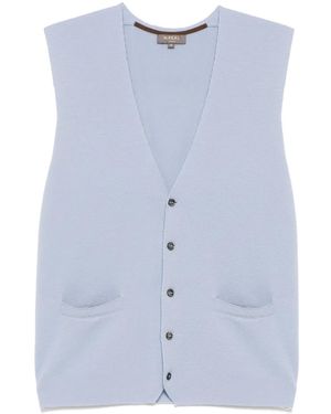 N.Peal Cashmere Chelsea ベスト - ブルー