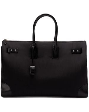 Saint Laurent Leather Duffle Bag - Black