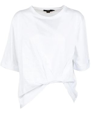 Seventy Short-Slevee Knotted T-Shirt - White