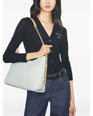 Tory Burch モノグラム ショルダーバッグ - ブルー