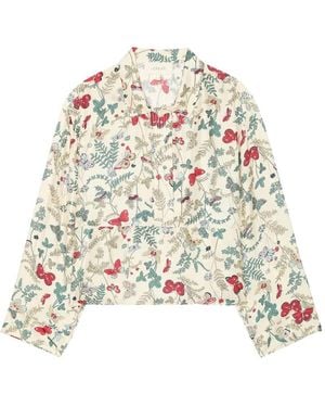 The Great The Meadow Floral Top - White