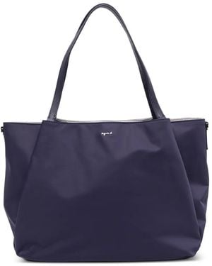 agnès b. Origami Tote Bag - Blue