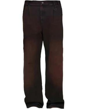 Song For The Mute Les Olympiades Pleated Jeans - Black