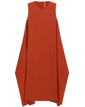 Liviana Conti Brooke Sleeveless Shift Midi Dress - Orange