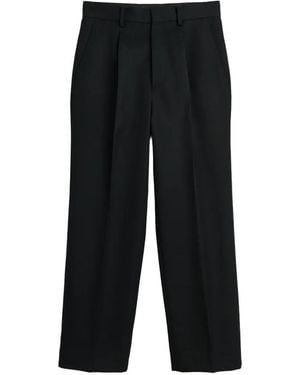 Ssstein Pleated-Design Trousers - Black