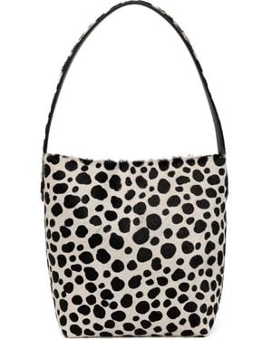 Liviana Conti Dalmatian Print Handle Shoulder Bag - Black