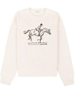 Sporty & Rich Pull À Imprimé Graphique - White