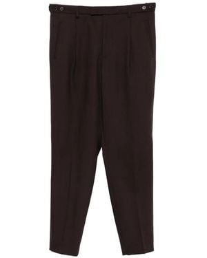 Barena Masco Ligio Pleated Straight-Leg Pants - Black